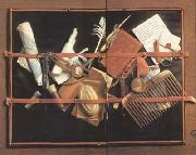 Trompe l'Oeil(Pinboard) (mk14) HOOGSTRATEN, Samuel van